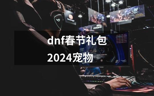 dnf春节礼包2024宠物-第1张-游戏相关-裕泰网